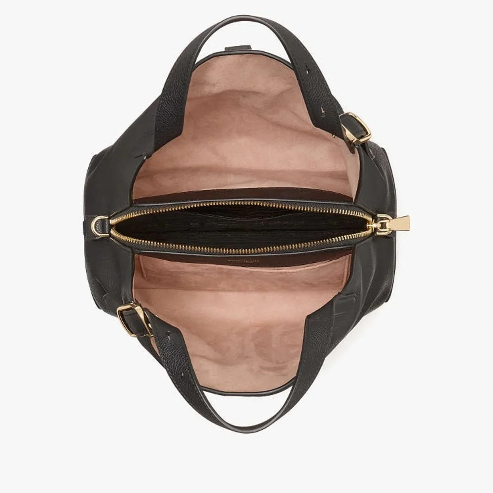 NWT Kate Spade Deco Crossbody Tote Handbag Black/Gold KI557